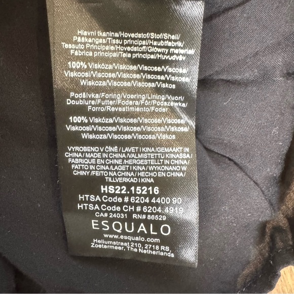 ESQUALO Black Ruffle Mini Dress - Picture 10 of 10